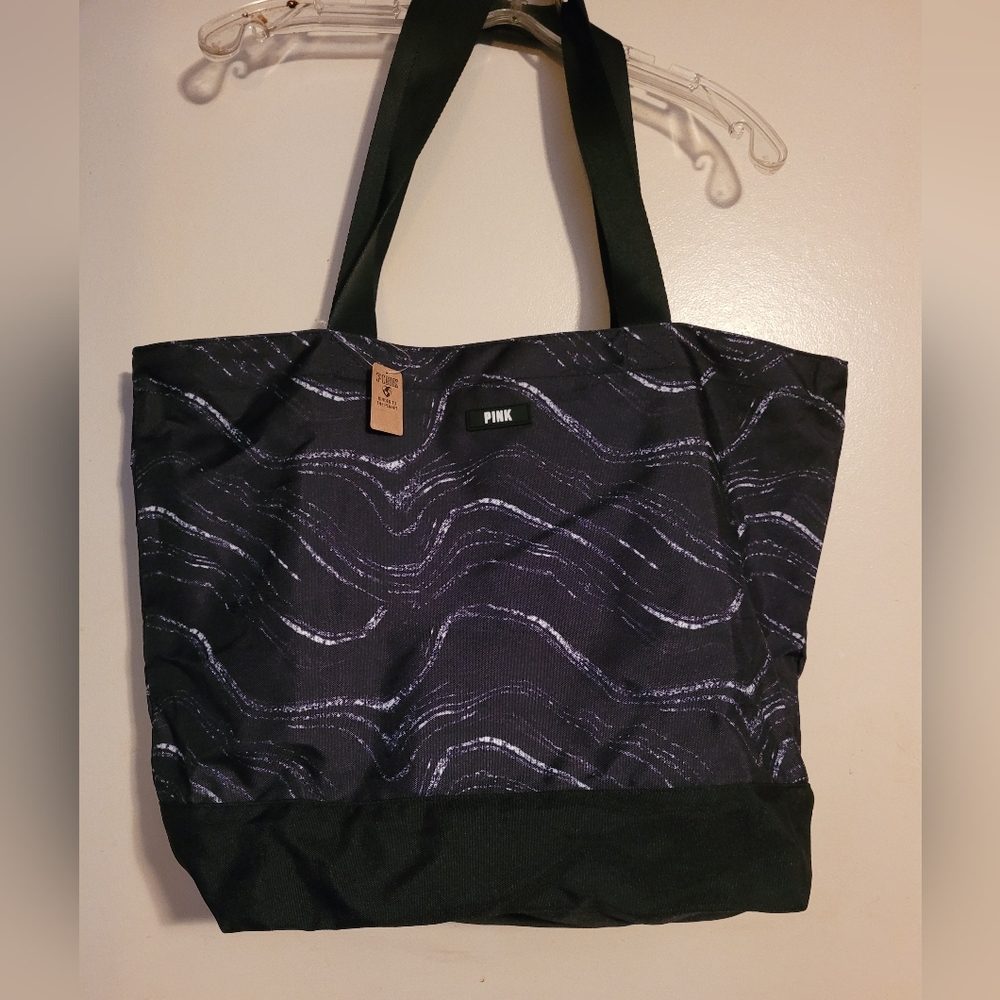 Victoria Secret Black and White Tote Bag
